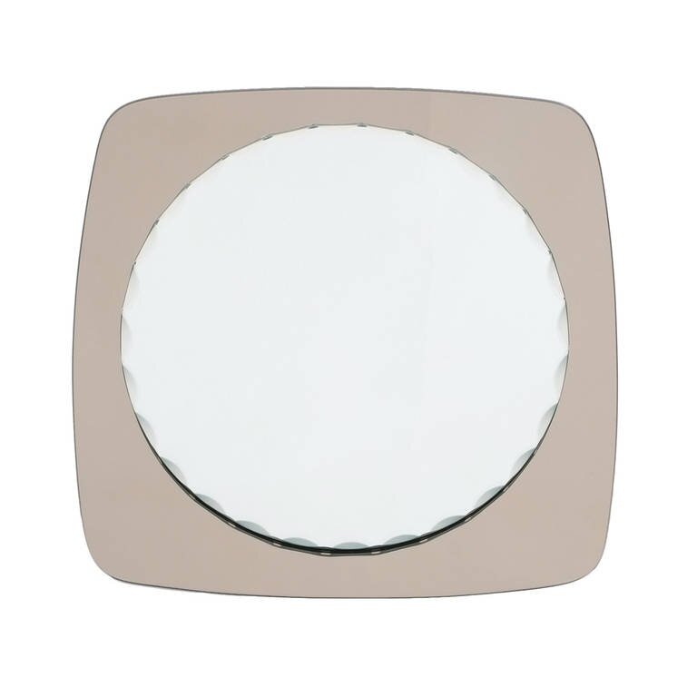 Fontana Arte Style Scalloped Mirror