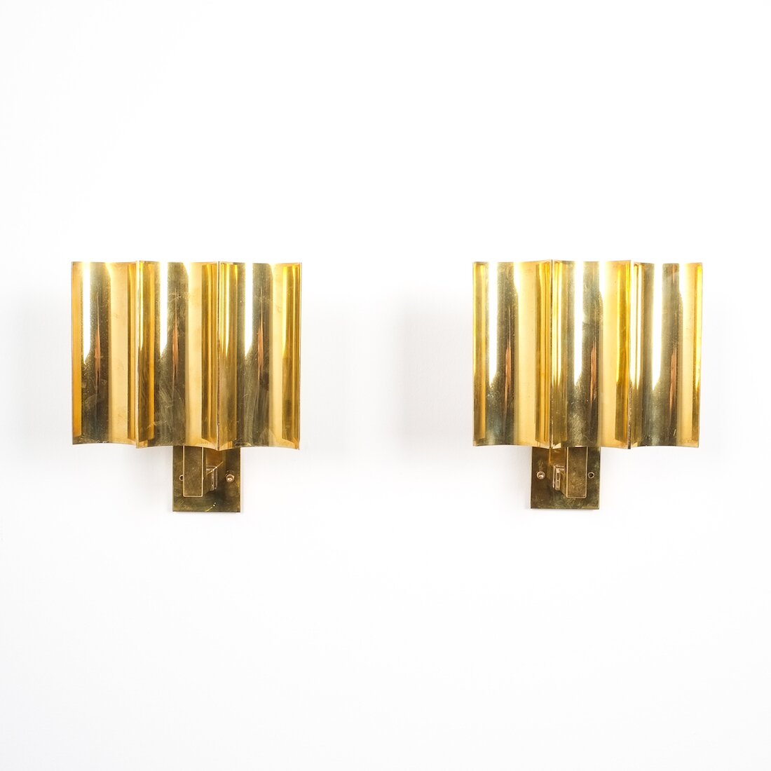 art deco wave sconces