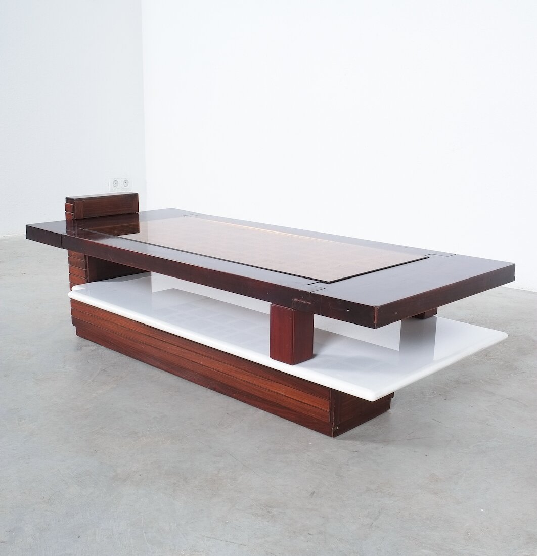 Rosewood Marble Coffee Table Brazil 11