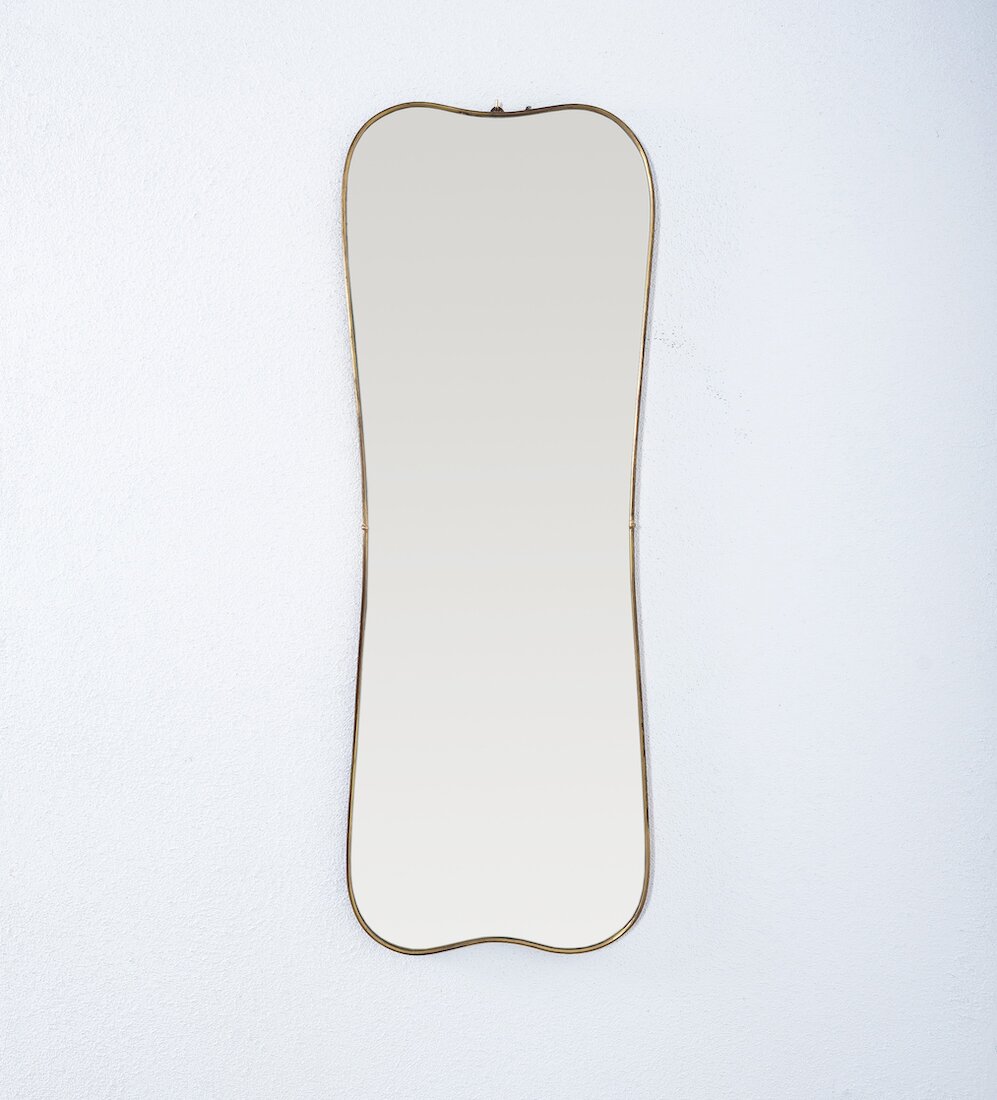 brass mirror