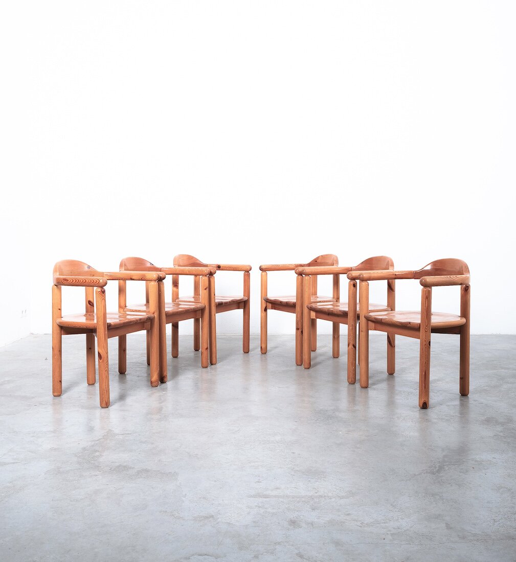 Rainer Daumiller Chairs Wood 1970 01