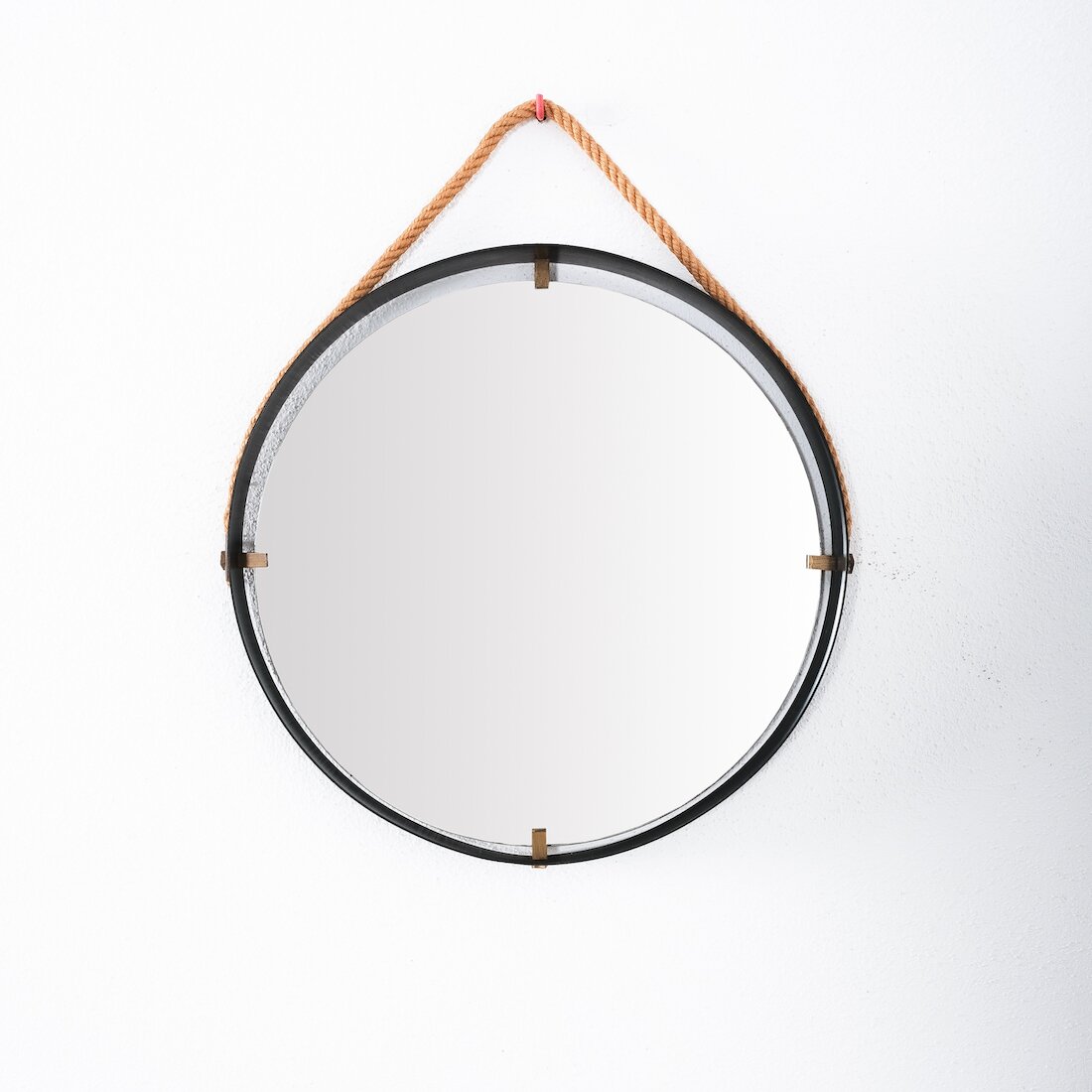 Floating wall Iron Mirror Italy 1950 04