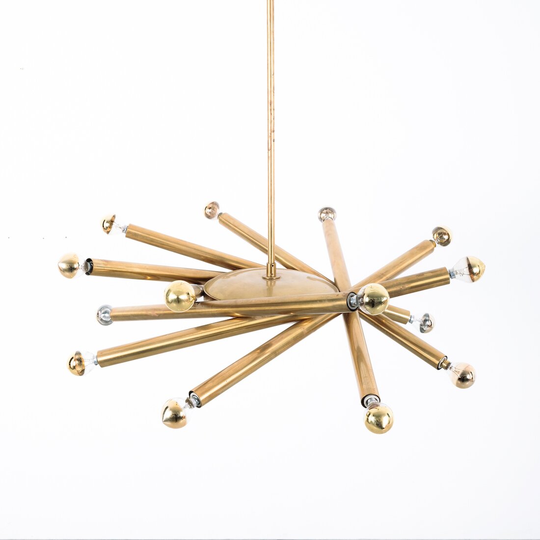 Stilnovo Brass Orbit Chandelier 08