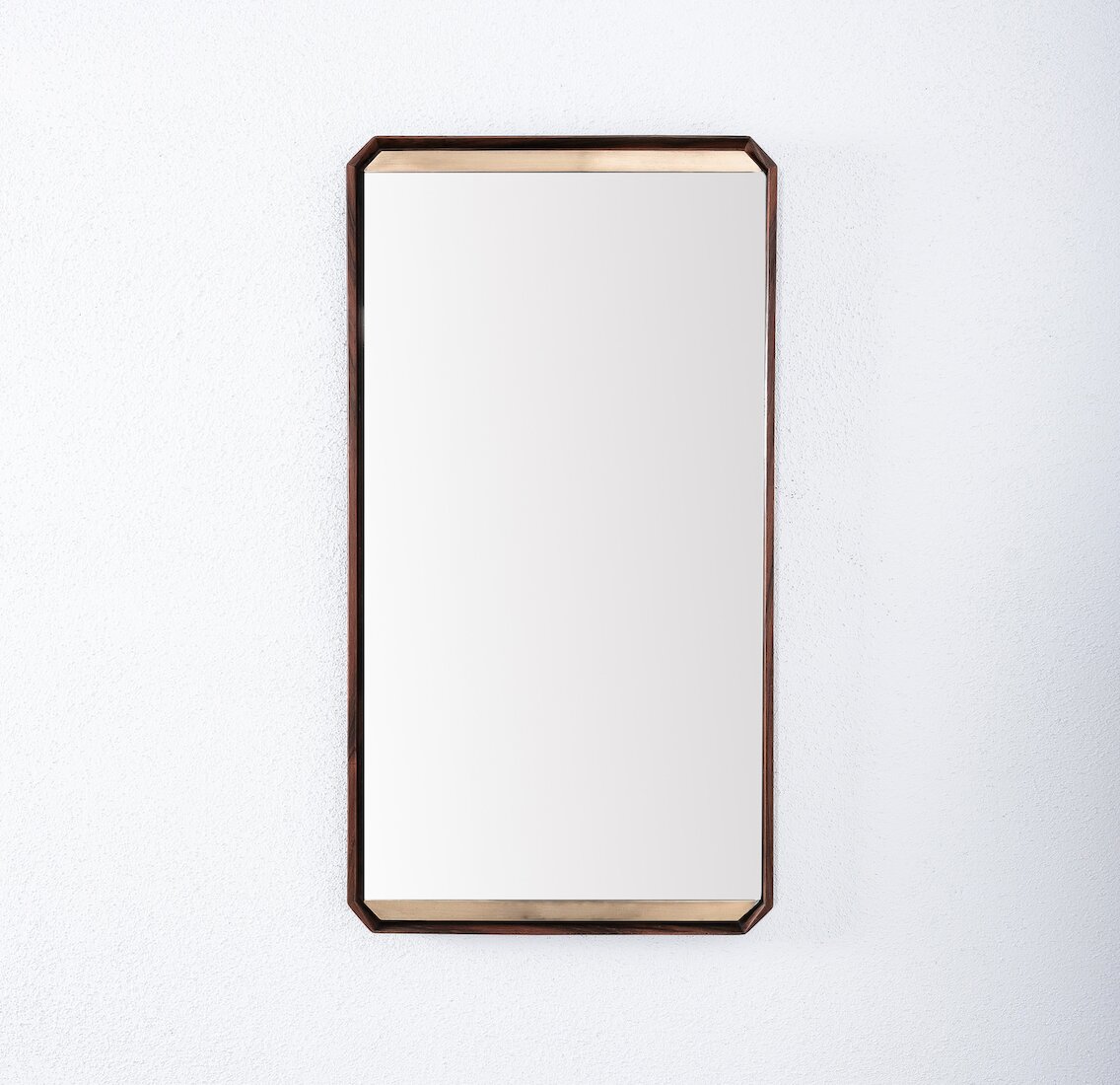 Dino Cavalli Walnut Brass Mirror 09