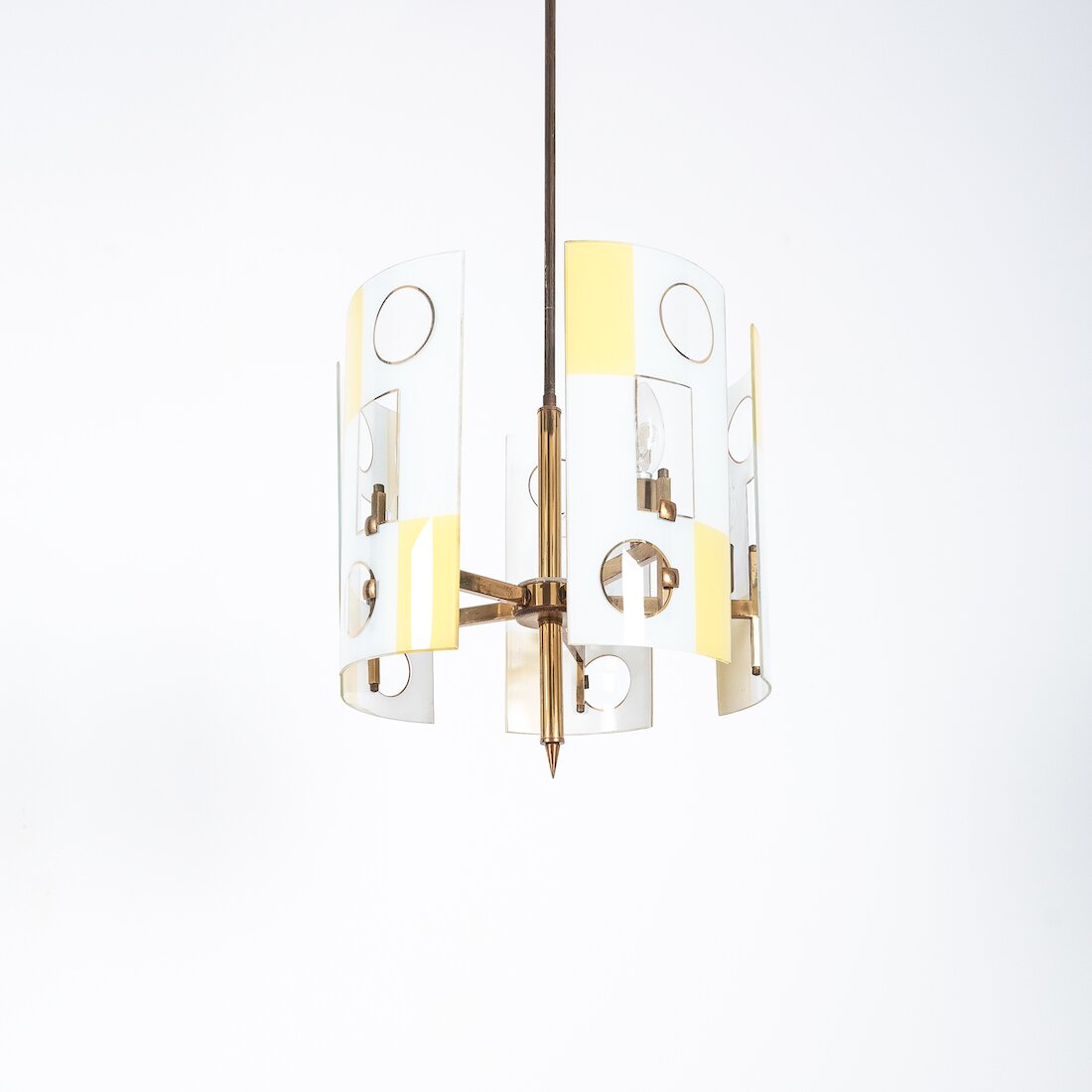 arredoluce Lelii Glass Chandelier Brass 06