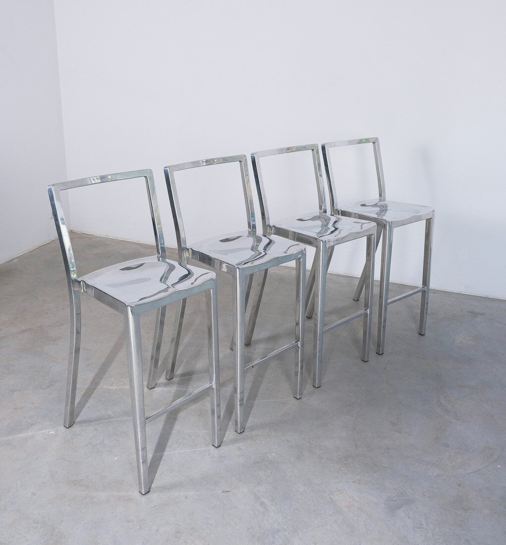 Phillipp Starck Aluminum Stools 01