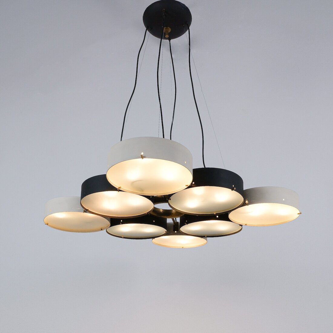 Stilnovo bruno Gatta Derive Chandelier 16