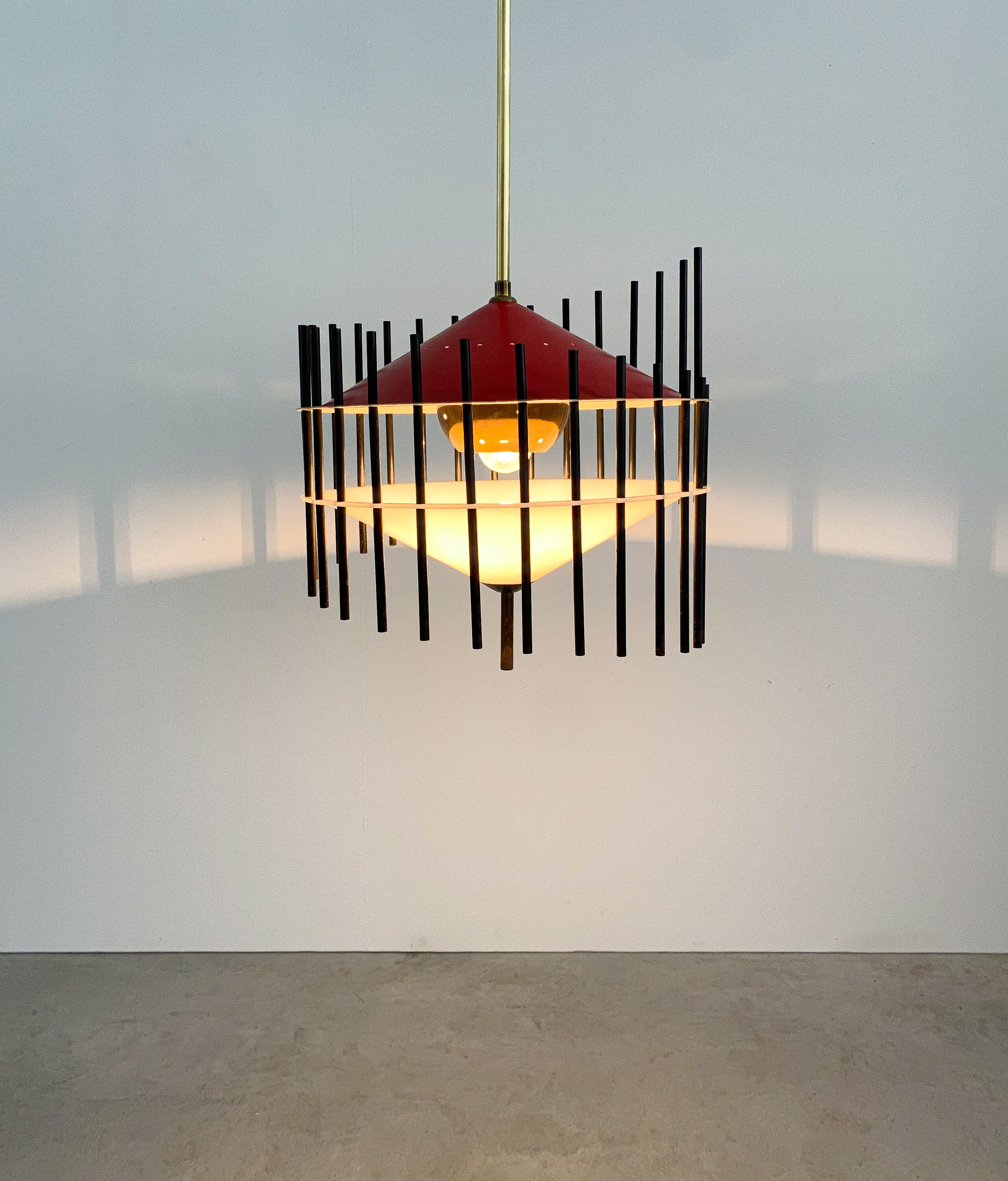 Angelo Brotto Pendant Light for Esperia, 1955