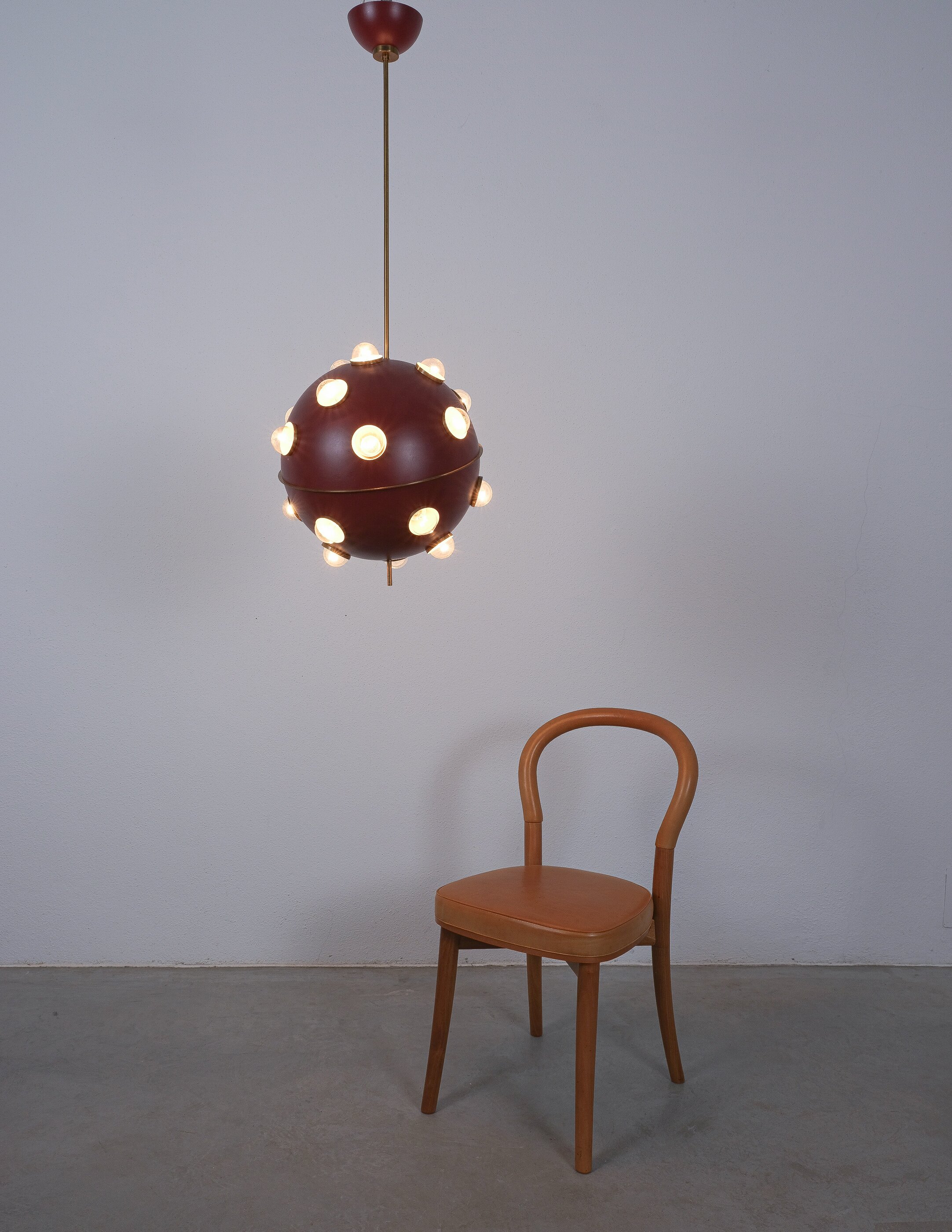 model 551 Lumi Italy Oscar Torlasco Chandelier, 1958