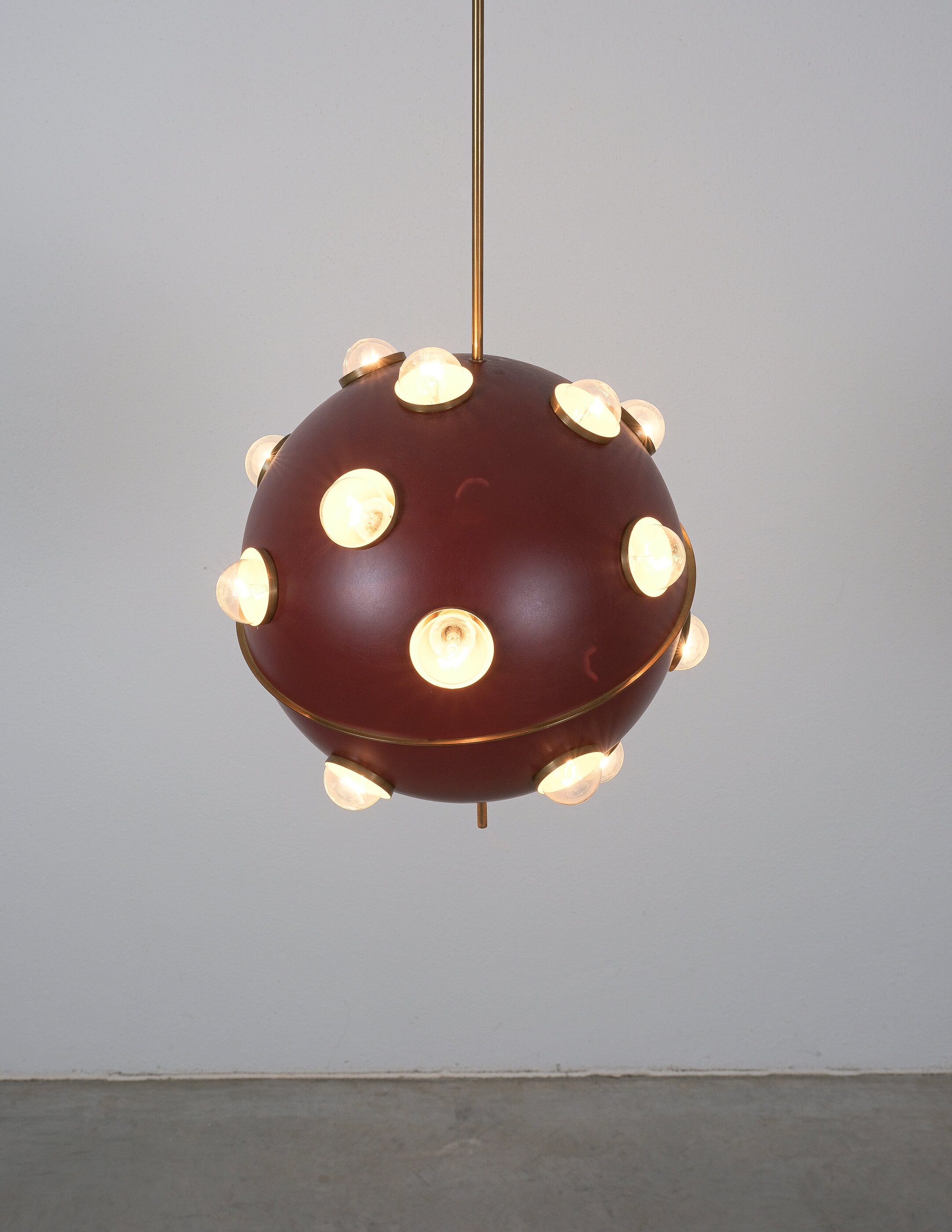model 551 Lumi Italy Oscar Torlasco Chandelier, 1958