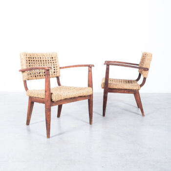 Minet Audoux Rope Wood Chairs 11