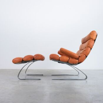 COR Sinus Leather Lounge Chair Reinhold Adolf Hans Jürgen Schröpfer 09