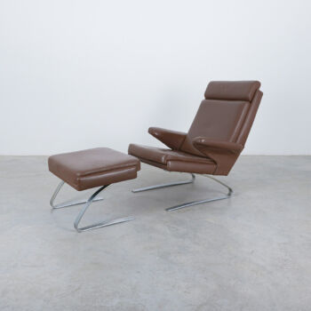 COR Sinus Leather Lounge Chair By Reinhold Adolf & Hans Jürgen Schröpfer 04