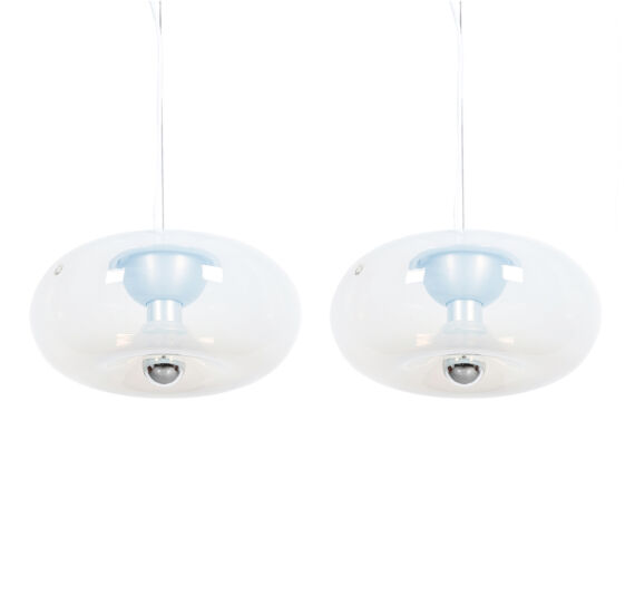 Carlo Nason Opaline Glass Lamps 12