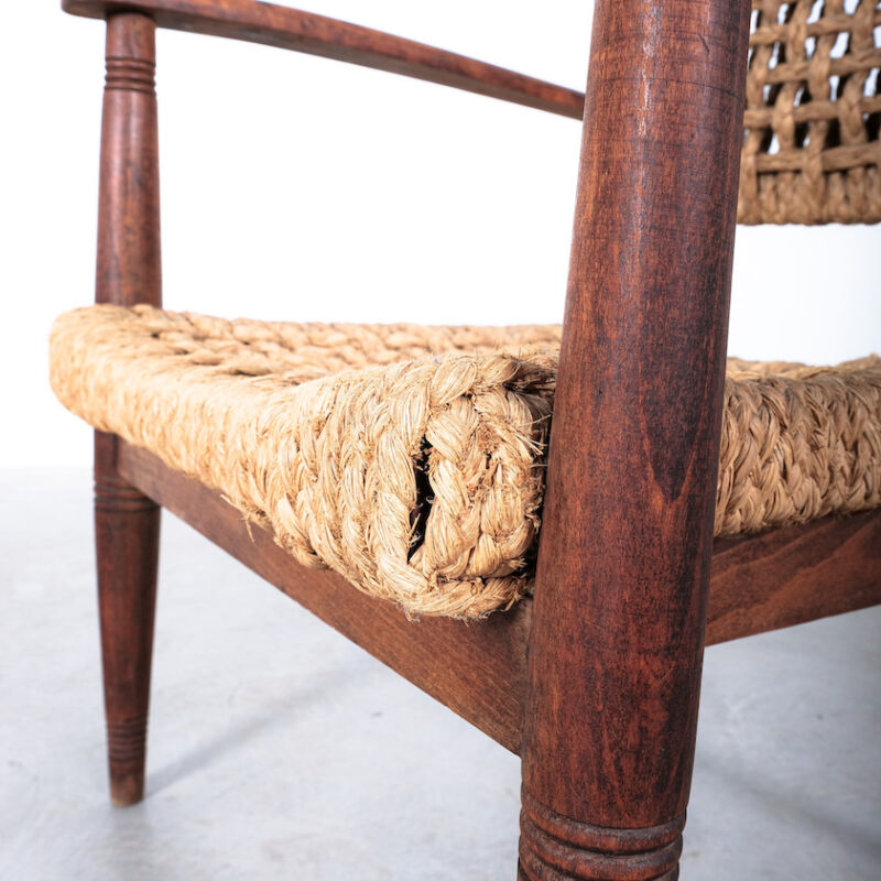 Audoux Minet Rope Wood Chairs 06