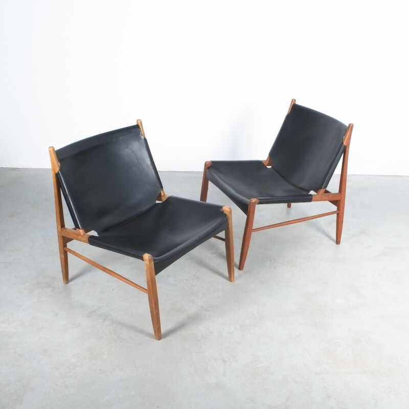 Franz Xaver Lutz Chimney Leather Chair 11