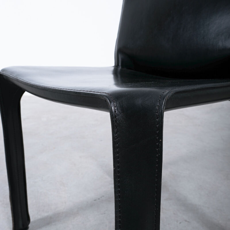 Leather CAB 412 Chairs Mario Bellini 02