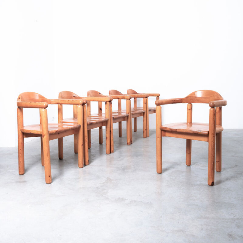 Rainer Daumiller Chairs Wood 1970 10