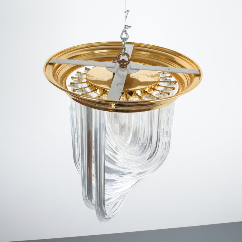 Venini Curved Crystal Glass Brass 4 Kopie