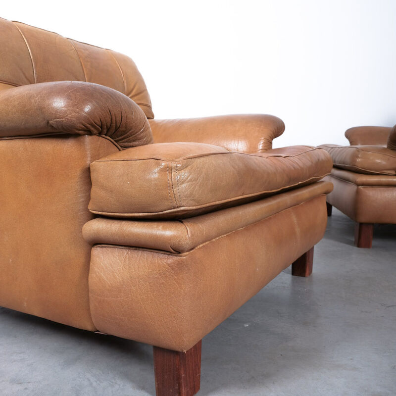 Arne Norell Merkur Chairs Leather Brown 10