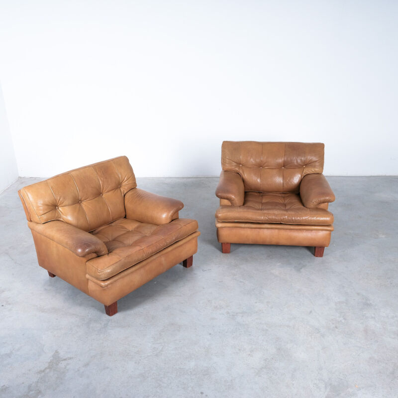 Arne Norell Merkur Chairs Leather Brown 13