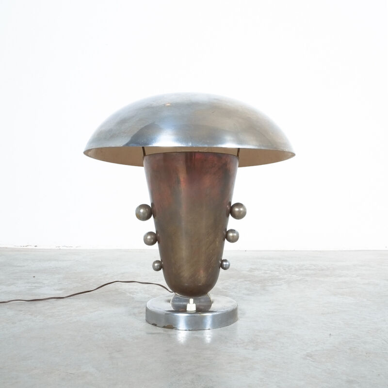 Art Deco Brass Fontana Arte Table Lamp 07