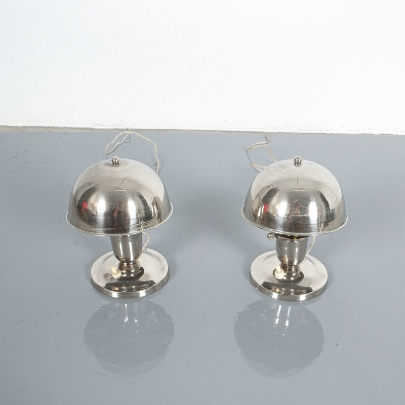 Art Deco Nickel Lamps 02