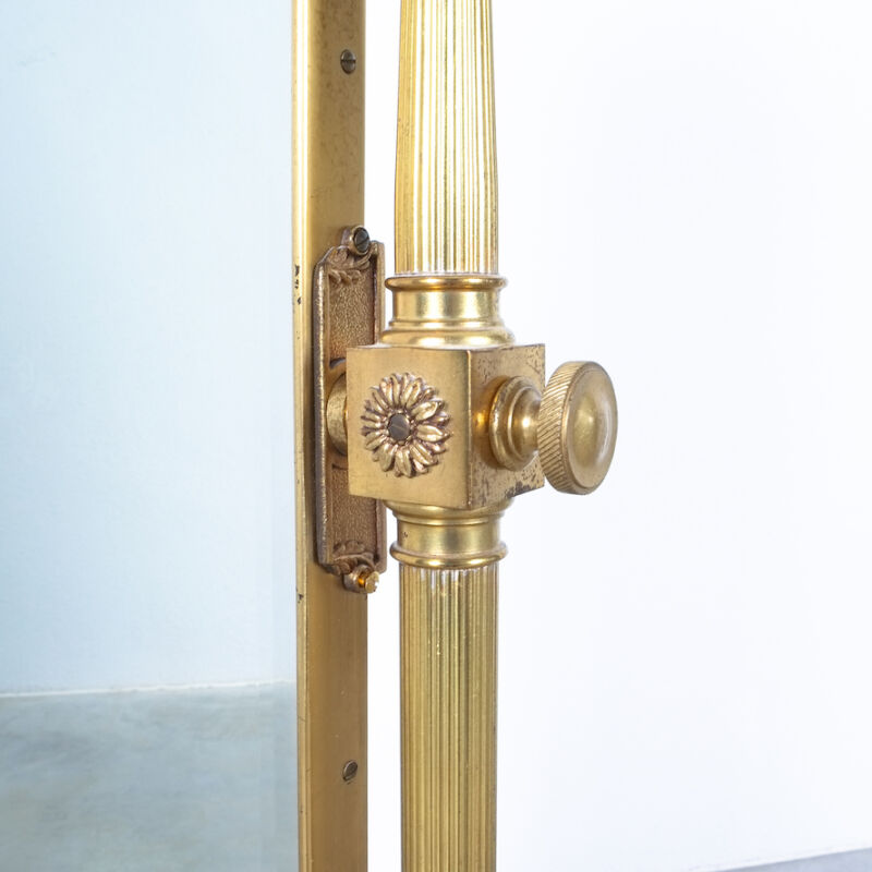 Floor Mirror Neoclassical Brass 06