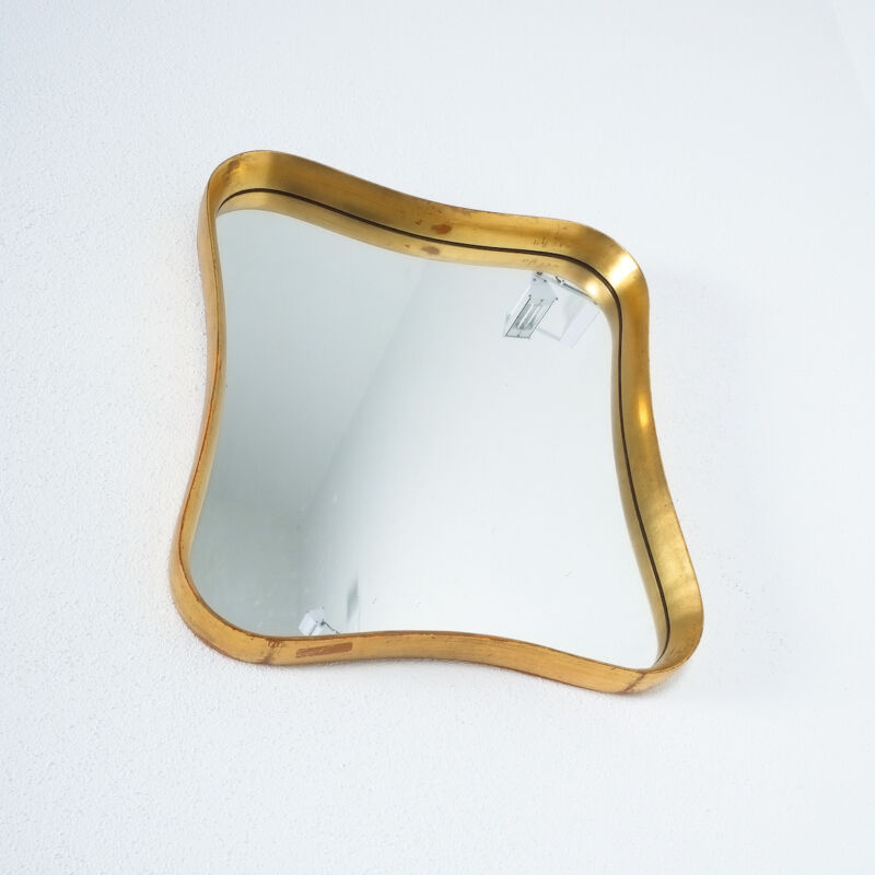 Gold Wood Mirror 01