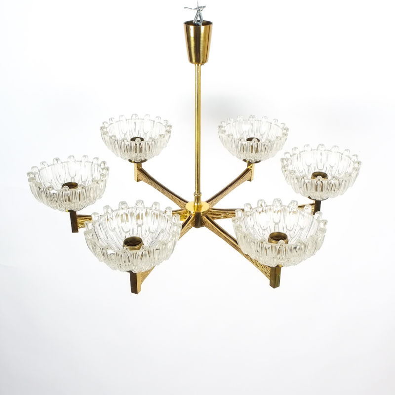 hans agne jakobsson brass glass chandelier 1950 6 Kopie
