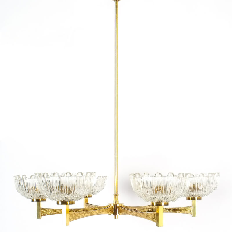 hans agne jakobsson brass glass chandelier 1950 9 Kopie
