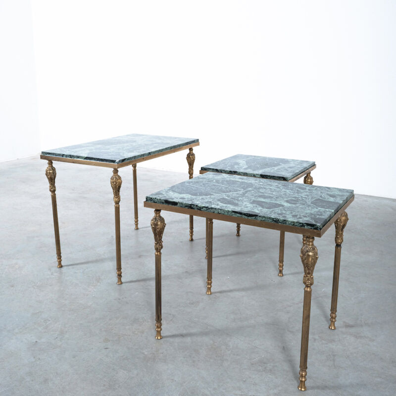Nest Tables Brass Marble 01