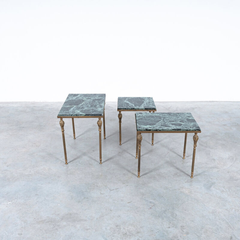 Nest Tables Brass Marble 02