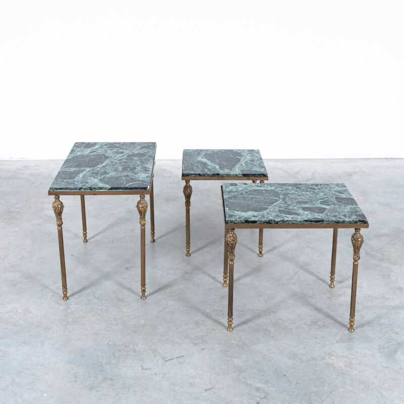Nest Tables Brass Marble 03
