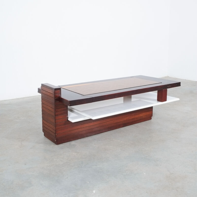 Rosewood Marble Coffee Table Brazil 05