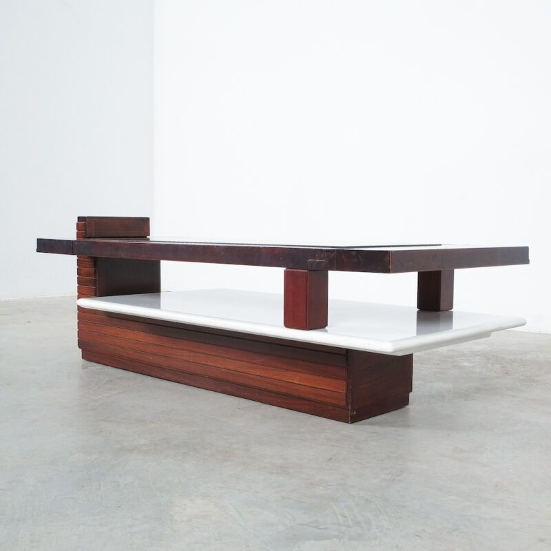 Rosewood Marble Coffee Table Brazil 10