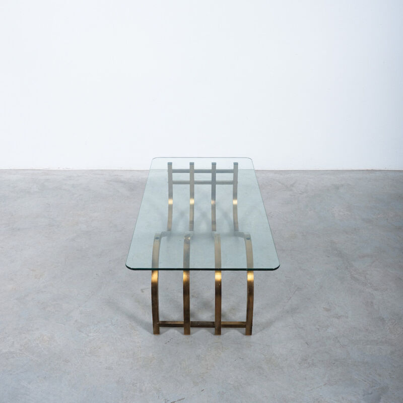 Wave Brass Table Italy 1960 03