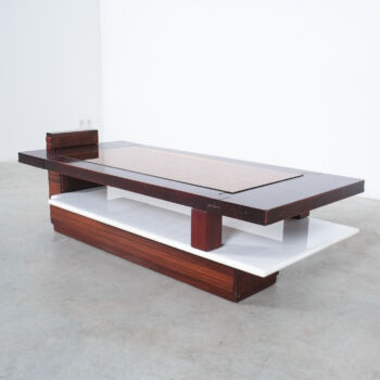 Rosewood Marble Coffee Table Brazil 11